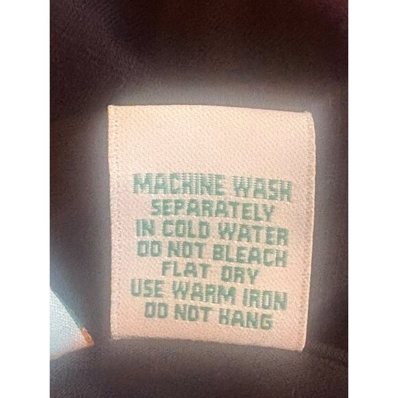 Collections Etc Black Dress Embroidered Red Roses Floral Med Slinky Stretch VTG - Picture 9 of 9